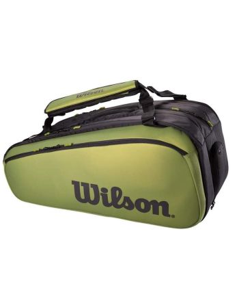 Wilson Super Tour 15-Racquet Bag Green Matte/Black WR8016701001 Blade Series