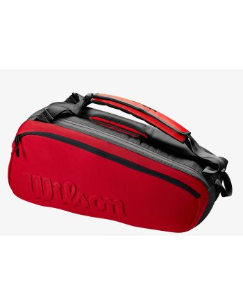 Wilson Super Tour 6 Pack Clash V2.0 Red Racquet Bag